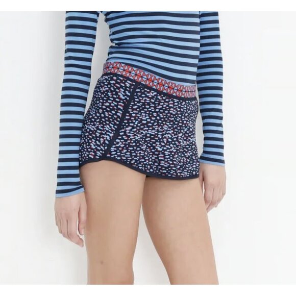 Tory Burch‎ Sport Navy Spotted Print Active Performance Skort Shorts XS - Picture 1 of 8